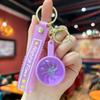 3D Flashing Baozi Key Ring LED Flashing Squeeze Toy Fidget Toy Steamed Bun Key Chain  Car Keys