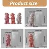 Easy Demold Candle Mould Santa Claus Shaped Aromatherapy Mold Handmade Soap Mould Gypsum Holiday Decoration Supplies