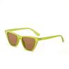 Glasses 2253 Color Small Square Retro Hawksbill Frame Sunglasses Women, Pointed Corner Jelly Sunglasses Men