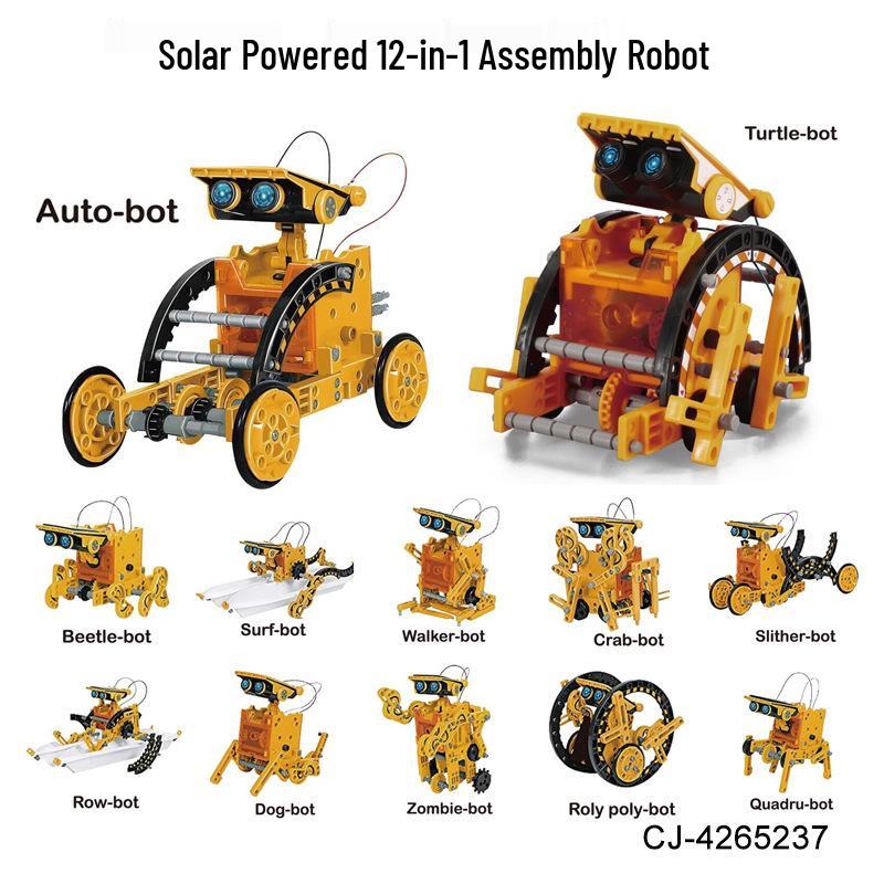12-in-1 Solar Robot Science Kit: Educational DIY Toy for Kids
