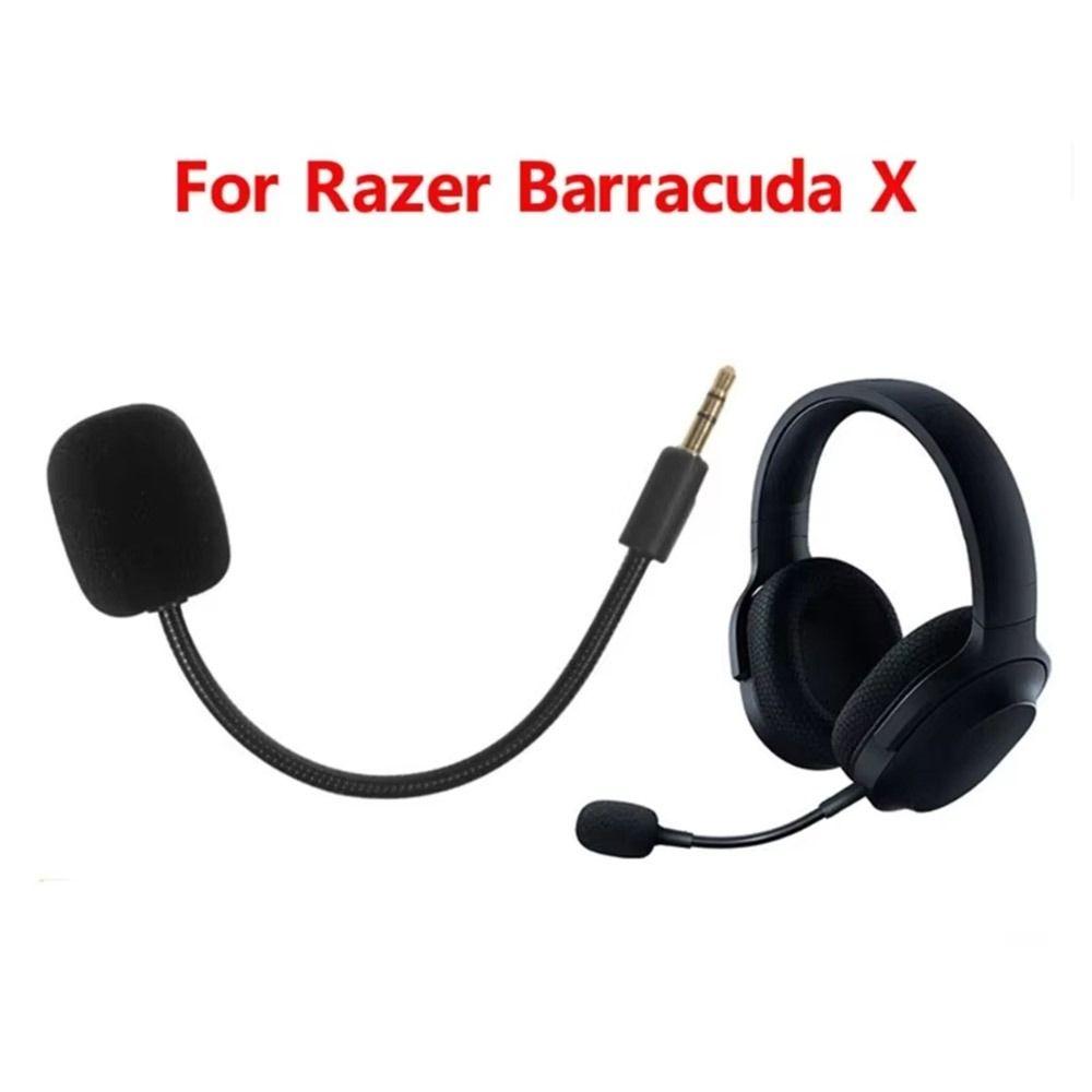 Detachable Game Headset Mic Flexible 3.5mm Gaming Microphone Boom Noise Canceling Universal Game Mic for Razer Barracuda X