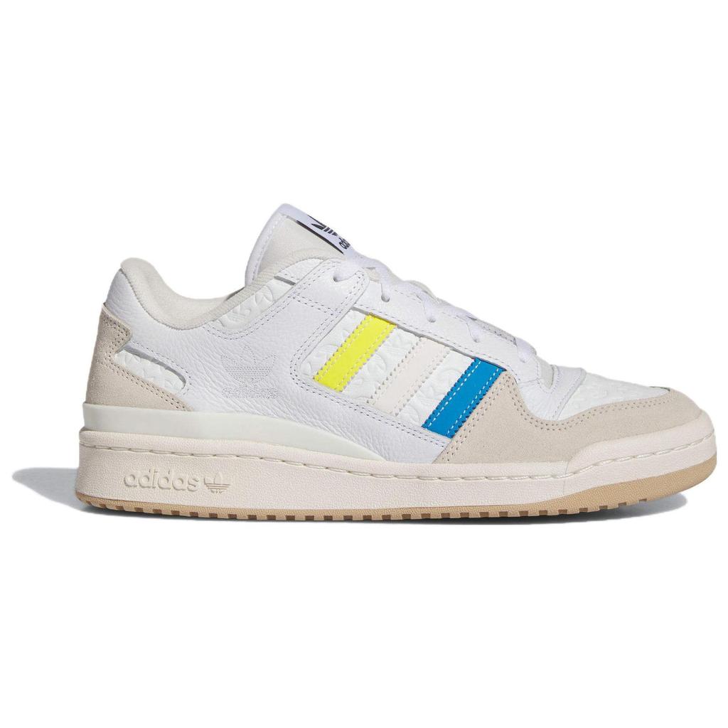 Adidas Originals Forum Low Leather Patchwork Low-Top Sneakers Men Sneakers Yellow White Blue ID7962