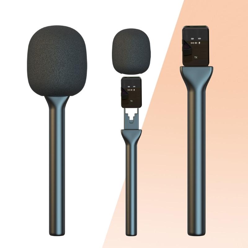 Portable Interviews Microphone Adapter Stick With Enhances AntiNoise Function For Journalists And Content Creators