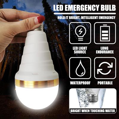 Emergency Rechargeable Light Bulb Soft White Light Bulbs Stay Lights Up When Power Failure LED Light Bulbs LED BulbE27 with Hook