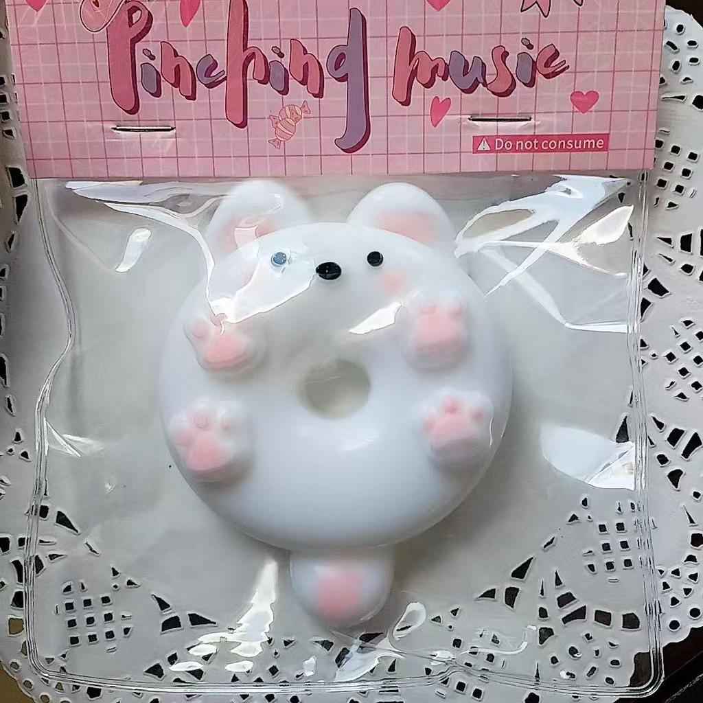 Xiaohongshu-Inspired Puppy Donut Squishy: Slow Rebound Decompression Toy for Children