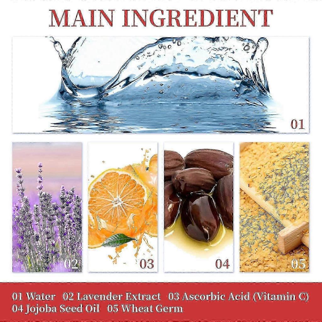 Revitalizing Anti-Wrinkle Brightening Serum with Vitamin C & Lavender Extract Fights Fine Lines, Evens Skin Tone, Boosts Elasticity & Youthful Glow