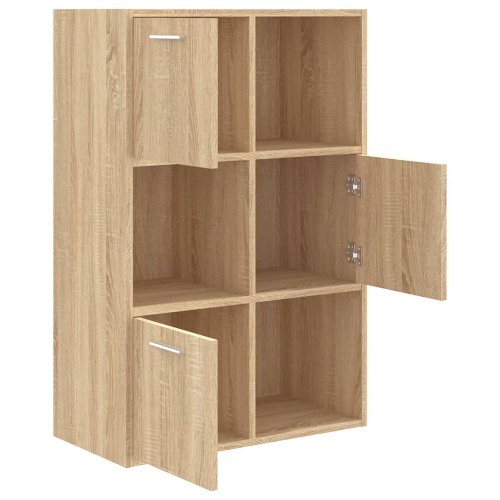 Storage Cabinet in Sonoma Oak 60 x 29.5 x 90 cm Particleboard