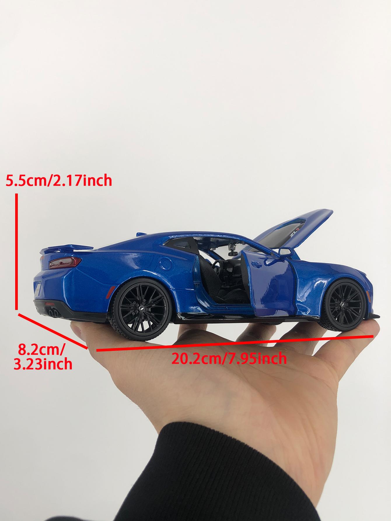 

Maisto 1:24 2017 Chevrolet Camaro ZL1 car model, zinc alloy metal decoration, collectible gift car синий
