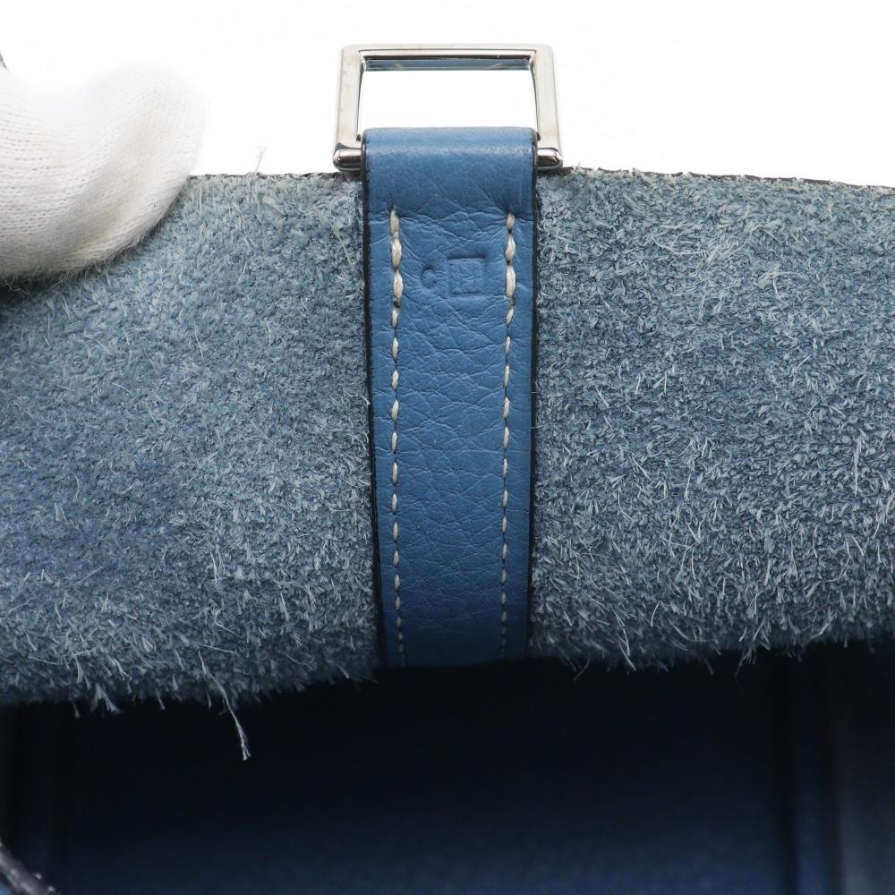 HERMES Picotin18 PM Handbag Blue gene light blue/SilverHardware Taurillon Clemence Women Used