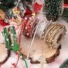 5M Christmas Star Bead Ribbon DIY Home Room Xmas Tree Decoration Cake Gift Packing Decor Ribbon Ornaments 2026 New Year Navidad