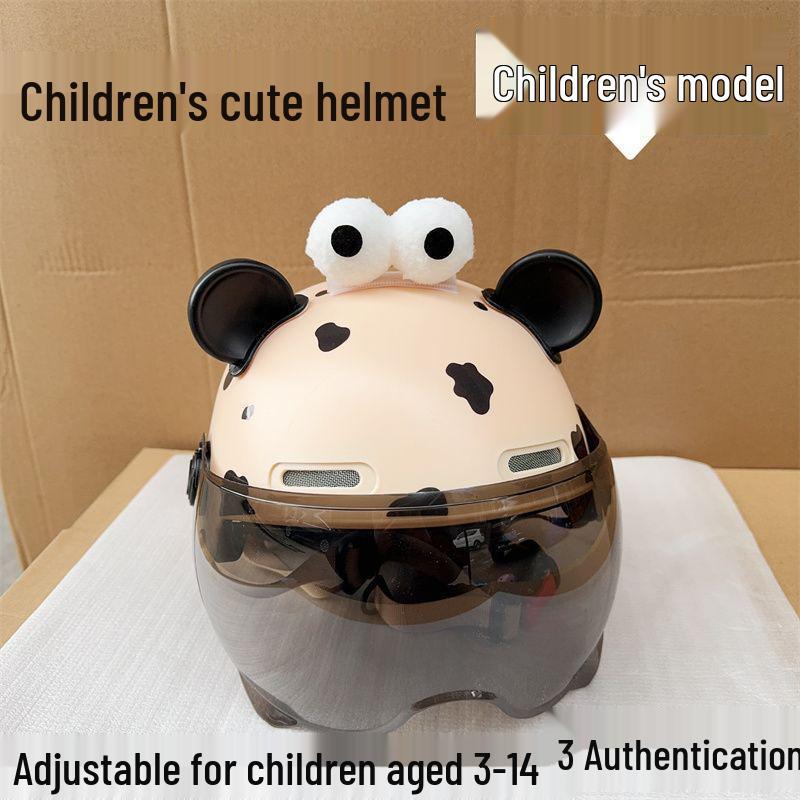 Unisex Cute Cat Ear Cycling Helmet - Summer Sun Protection, Certified for Electric Scooter, Universal Fit