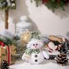 Set Of 2 Decorative LED Lamps Snowman Ornament with Colorful Accessories Elegant Christmas Ornamentation Supplies