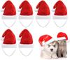 Holiday Pet Santa Hat Small Dog Cat Christmas Costume Cap Puppy Party Wear Festive Accessories Photo Props Solution