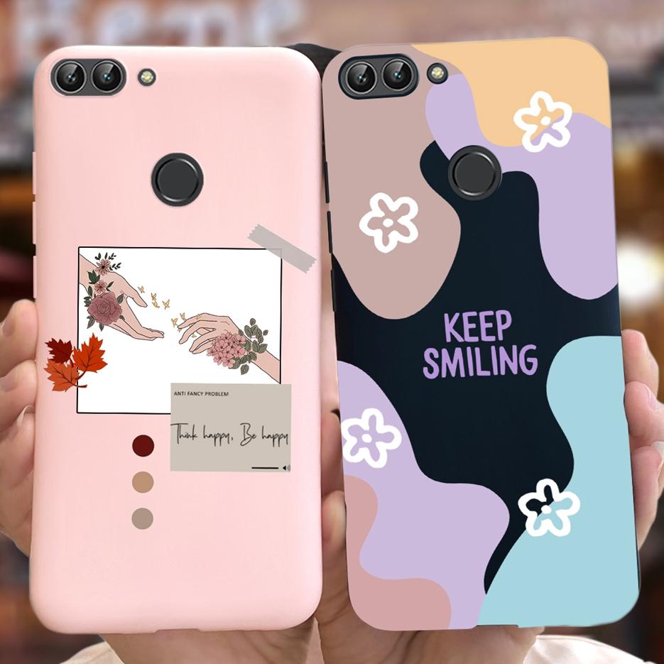 Para Capa Huawei P Smart FIG-LX1 FIG-LA1 Nova Arte Pintada Coque Capa de Silicone Macio Para Huawei P Smart PSmart 2018 Capa Traseira