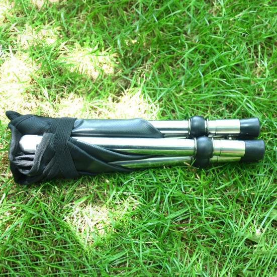 Folding Stool 4-legged with Storage Bag Mini Durable Stainless Steel Fishing Chair