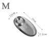 304 Stainless Steel Snack Plate with Built--in Sauce Cup Multifunctional Appetizer Tray for French Fries Dumpling Serving Dish