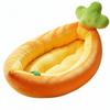 Carrot Shaped Pet Bed Four-Season Use Soft Cushion Removable and Washable
