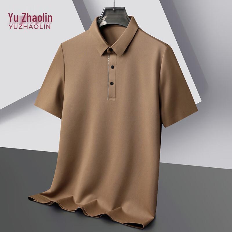 YUZHAOLIN Men's Thin Summer Lapel Short-Sleeve T-Shirt
