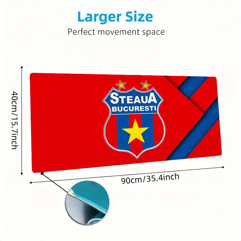 FCSB Print Cushion Non-slip Laptop Tablet Big Mousepad XXL Mat Mini PC Playmat With Lock edge