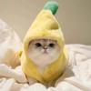 Pet Banana Clothes Winter Warm Transformed Banana Dress for Dog Cat Plush and Thicken Banana Costumes Puppy Jumpsuit