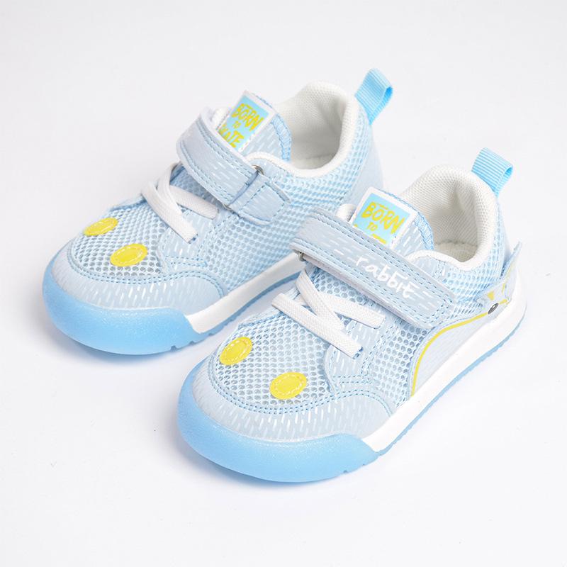Cartoon Mesh Sports Shoes: Spring & Summer Soft Sole Breathable Children s Sneakers for Boys & Girls 16.0cm синий