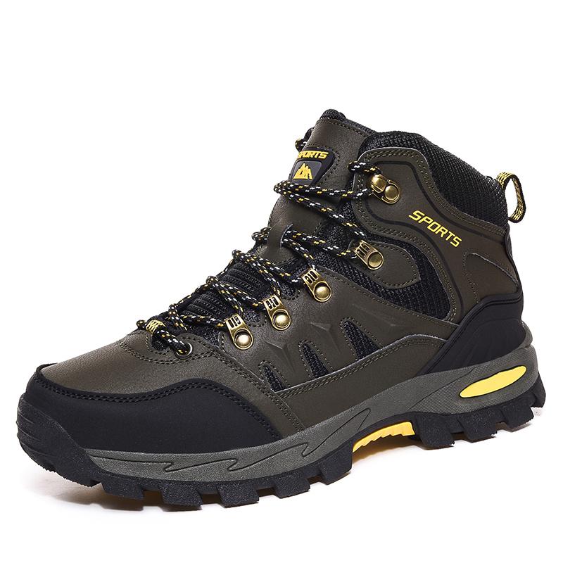 Large Size Outdoor Hiking Boots New Men Women Non Slip Lace Up Climbing Winter Black Warm Fur Sneakers Size Trekking Hiking Shoe