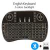 Bluetooth 2.4G Colorful Backlight Russian Spanish Air Mouse Remote Touchpad for Android TV Box PC I8 Mini Wireless Keyboard