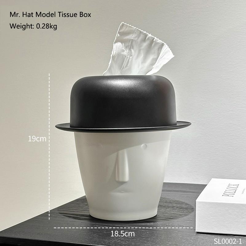 

Мистер. Шляпа Коробка для салфеток Украшение для дома Гостиная Мужская коробка для салфеток Кухня и ванная Комната Органайзеры для хранения Украшение Подарок
