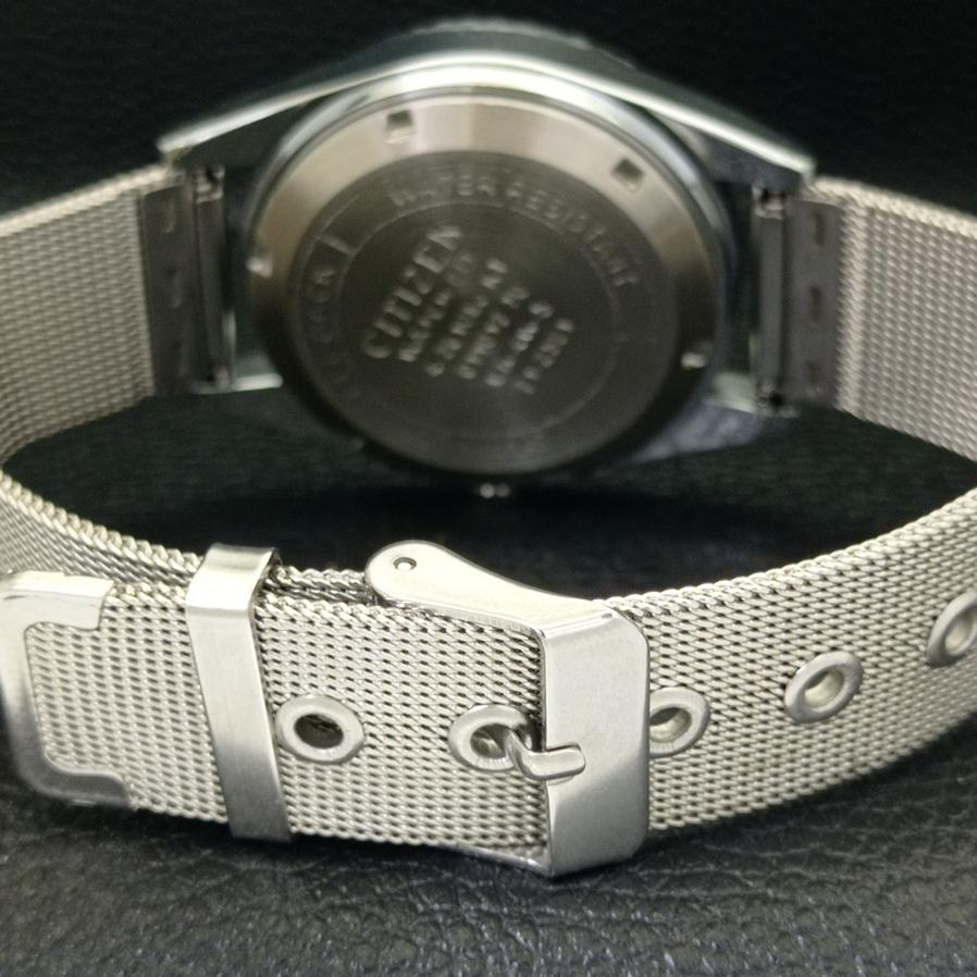 REFURBISHED AUTOMATIC CITIZEN 8200 JAPAN MENS ARABIC SILVER DIAL WATCH a427332-2 QRL-a427332