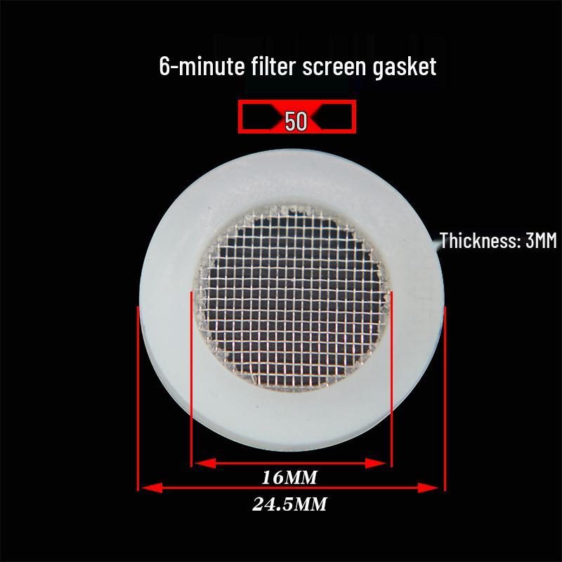 Silicone Rubber Washer for Shower Head 4-Inch Hose Seal Filter