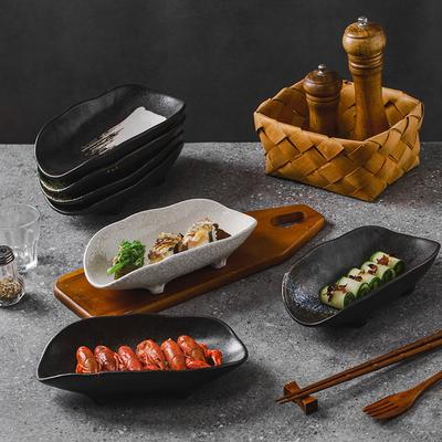 Japonský keramický talíř speciálního tvaru sashimi, mořský ježek, sushi, horký hrnec, grilování, retro nádobí, komerční