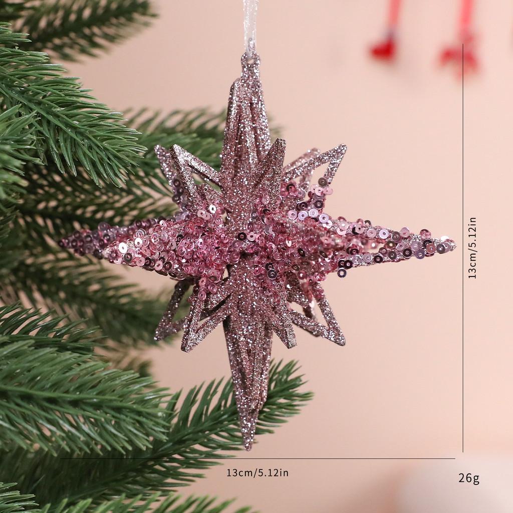 Christmas Acrylic Snowflake Ornaments For Holiday Decor With Glitter Finish For Festive Windows