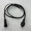 xConnect Type BLACK Flat 18AWG 3 Core Waterproof Extension Cable,one End with Male,the Other End with Female