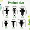 200PCS Car Retainer Clips Plastic Fasteners Kit, Car Retainer Clips, Push Bumper Fastener Rivet Clips With 6 Size Auto Body Retainer Clips Bumpers,