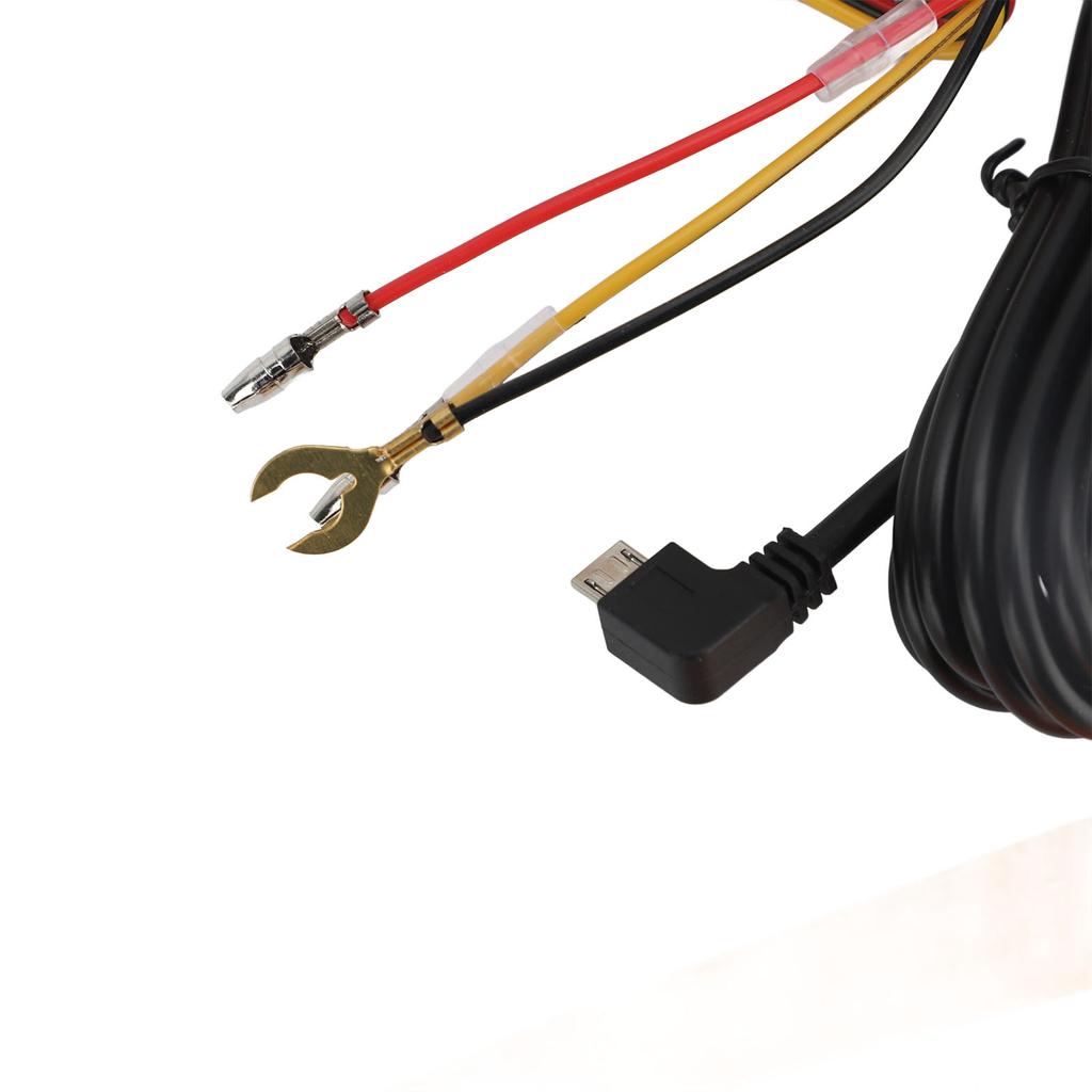 Dash Cam Hardwire Kit with 8 Fuse 12V 24V to 5V 3A Digital Display Dash Camera Power Cord for 24H Parking Monitoring