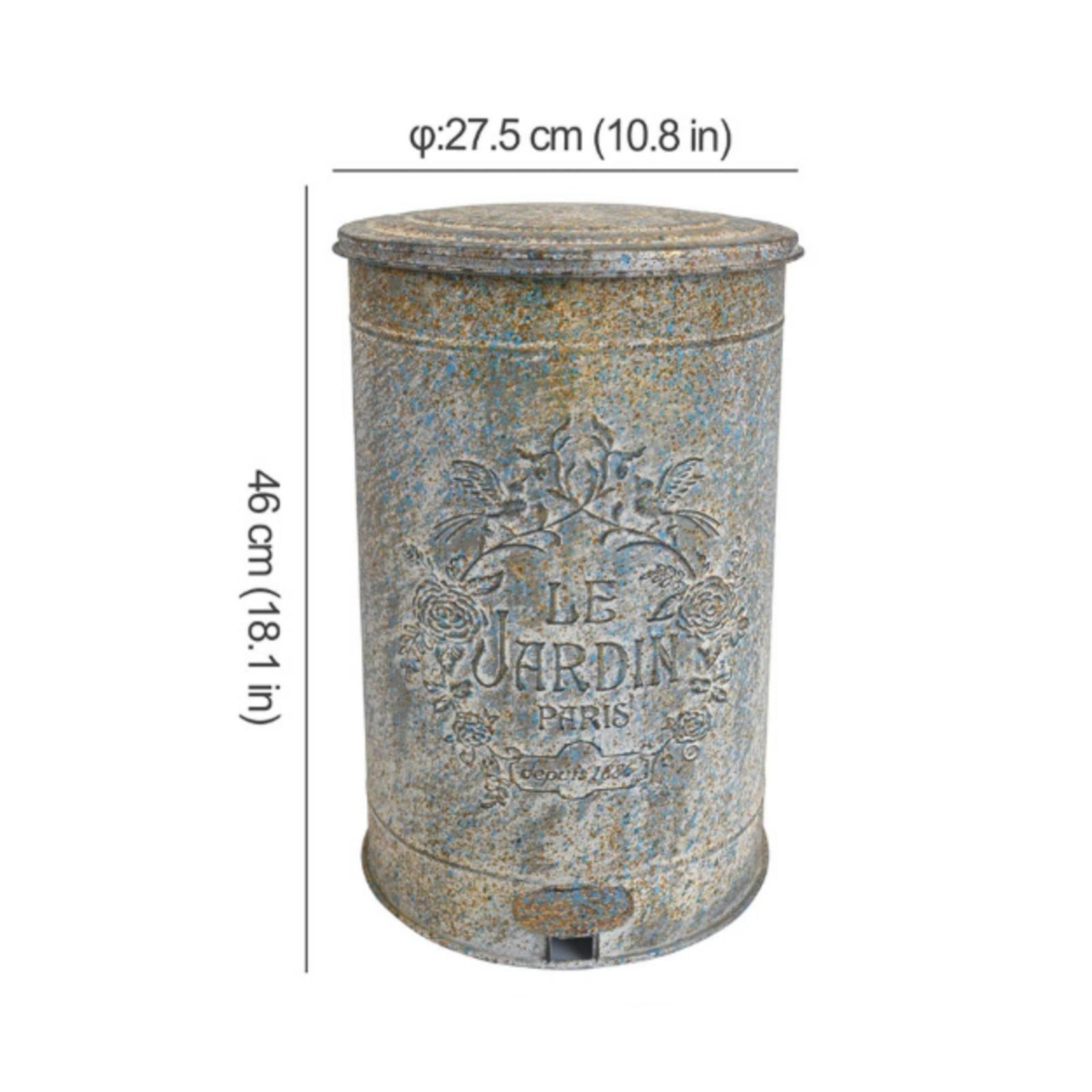 Vintage Trash Can with Foot Pedal