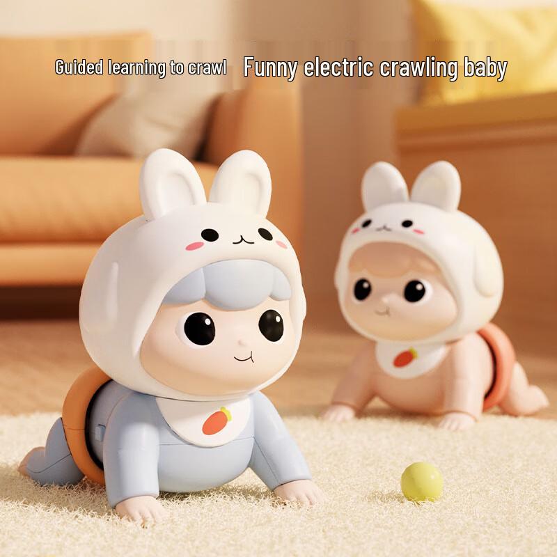 Dimanqi Baby Electric Musical Crawling Rabbit Toy