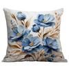 New Imitation 3d Blue Floral Pillowcase Small Fresh Home Cushion Pillowcase Decoration