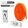 1 Pair 8mm No Tie ShoeLaces Press Lock Shoe Laces Without Ties Elastic Laces Sneaker Kids Adult Widened Flat Shoelace for Shoes