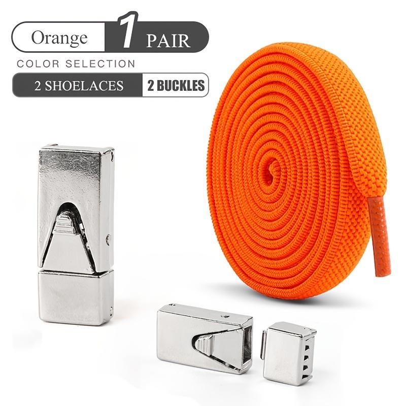 1 Pair 8mm No Tie ShoeLaces Press Lock Shoe Laces Without Ties Elastic Laces Sneaker Kids Adult Widened Flat Shoelace for Shoes
