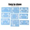 9pcs Face Painting Stencils Kit Washable Paint Template Stencils Template for Halloween Holiday Party Cosplay