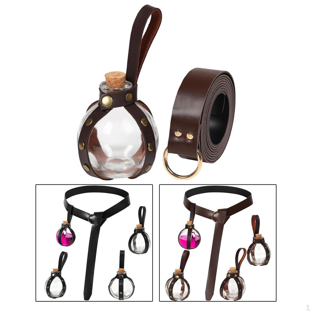 Viking Belt PU Leather Medieval 240cm Renaissance Costume Set Cosplay