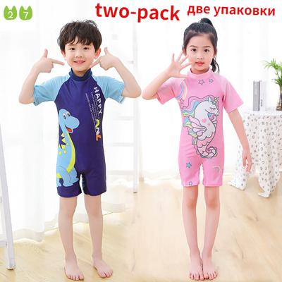 Cartoon Children's Swimsuit Cute Boys and Girls Swimsuit Baby Quick-Drying One Piece Swimsuit