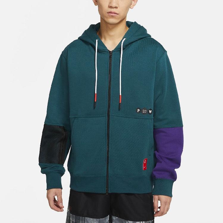 Nike Full-Zip Hooded Sweatshirt Jacket Men Tops Blue CK6742-300