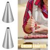 Round Piping Tips, 7 Pcs Small Piping Tips Stainless Steel for Baking, Decorating, Frosting, Icing (7 Sizes)