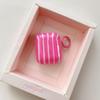 Niche Personality Creative Color Block Striped Earphone Case Protective Cover Compatible with AirPods 3rd Gen Pro 2nd Gen Full Cover Case
