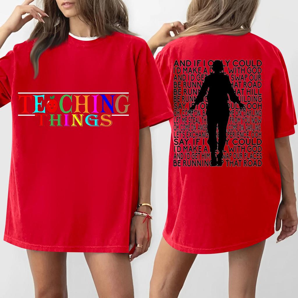 Women's Round Neck Printed Short-sleeved T-shirt Top