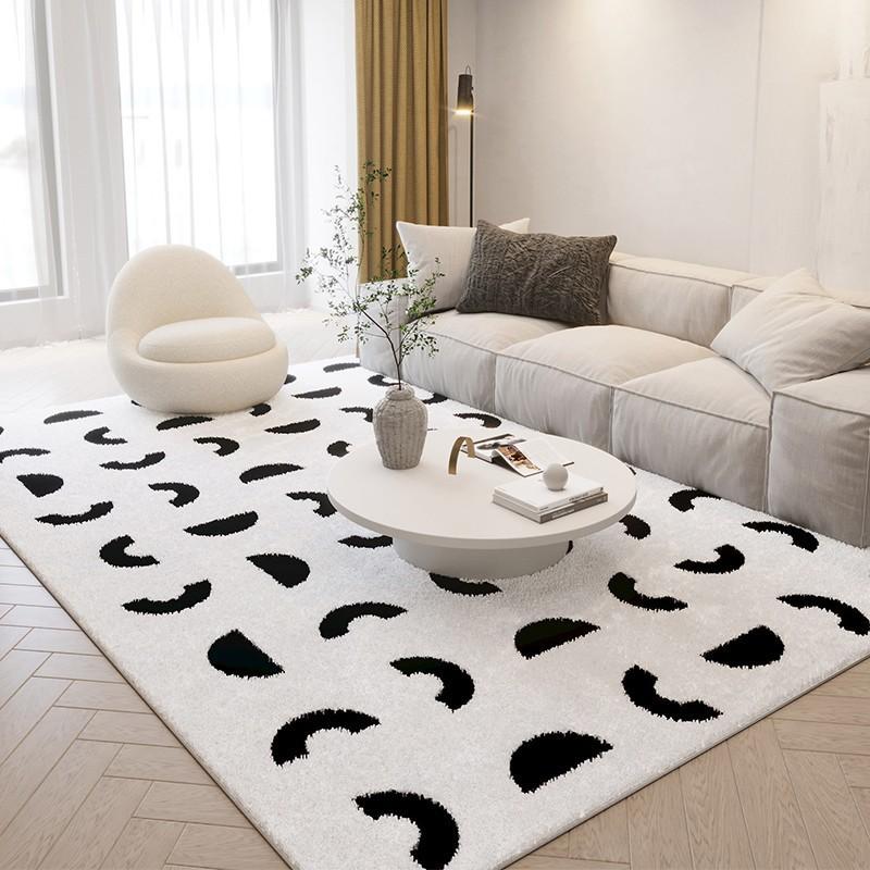 Creative Line Design of Wear-resistant and Anti-slip Carpet for Soft Plush Living Room and Bedroom Home Decoration