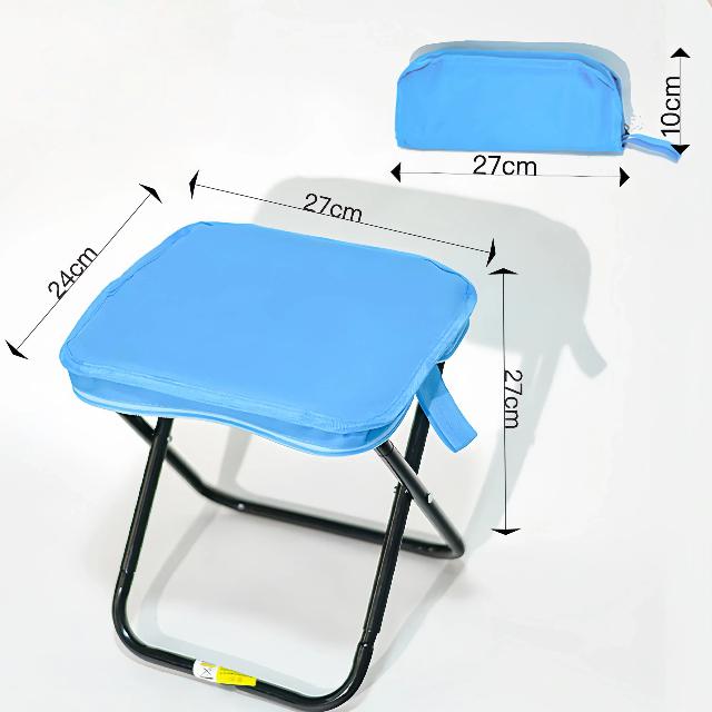 Portable Camping Stool with Oxford Fabric – Ultralight Folding Seat for Hiking, Fishing & Outdoor Travel  Pencil Bag Stool