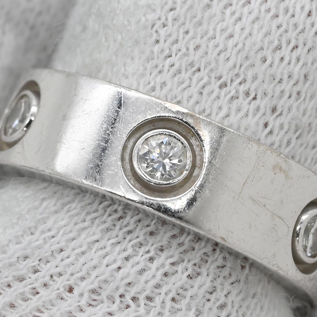 Cartier B4026000 Love Ring Love Ring full diamondRing ring K18WG/diamond #9(JP Size) Array